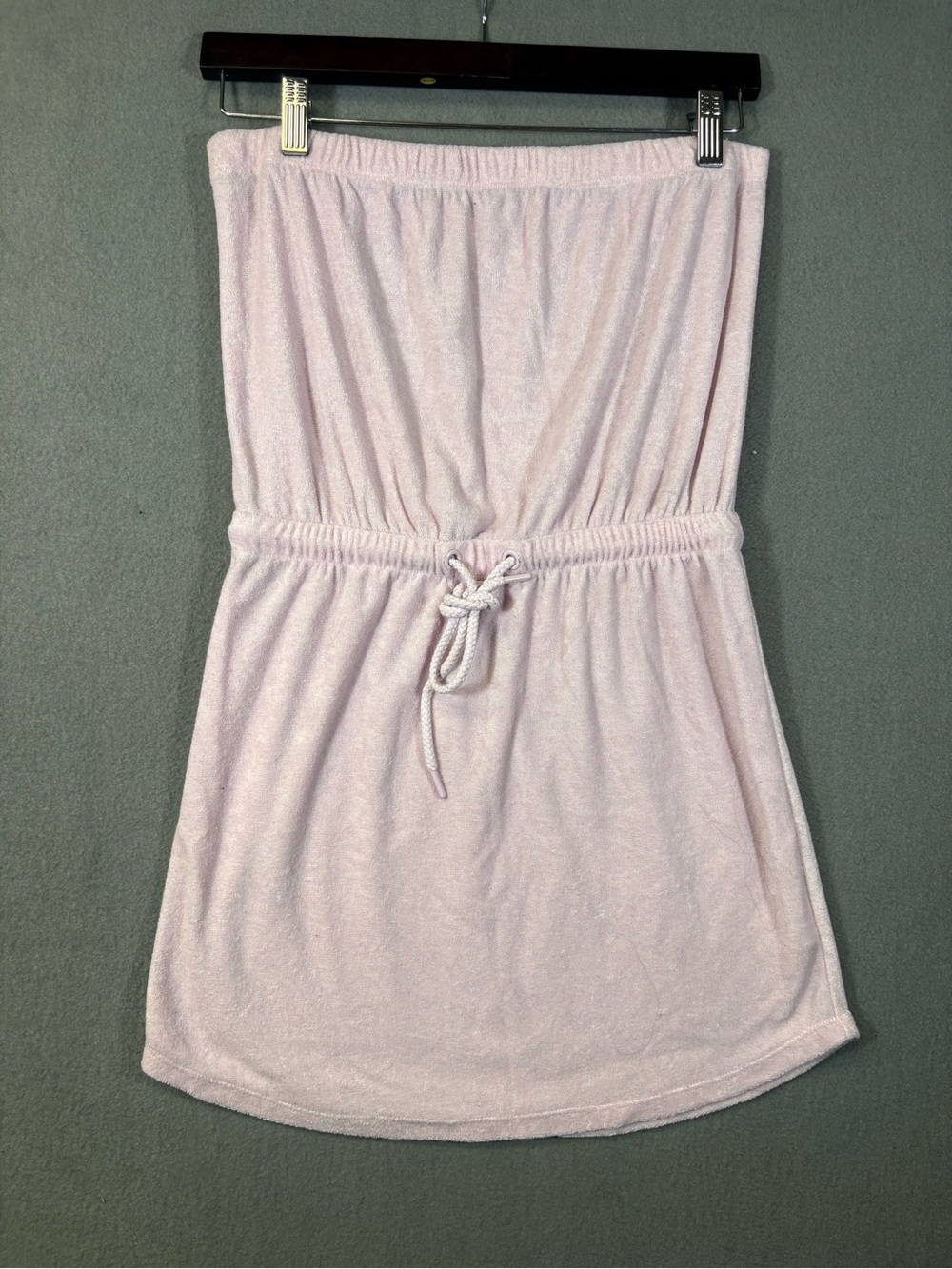 BB Dakota by Steve Madden Pink Strapless Terry Cloth Tube Dress / Cover-up Small